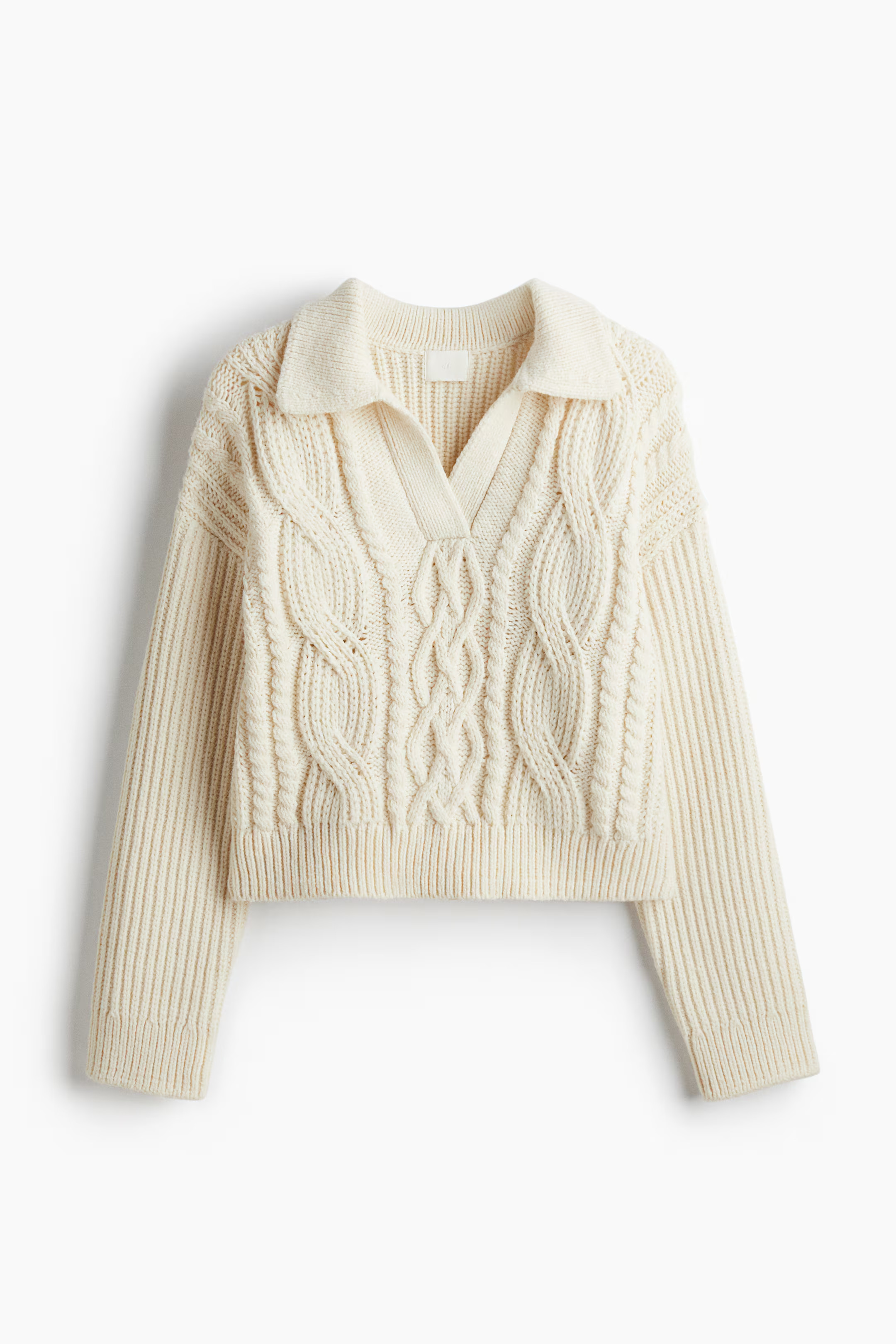 Cable-knit collared jumper | H&M (UK, MY, IN, SG, PH, TW, HK)