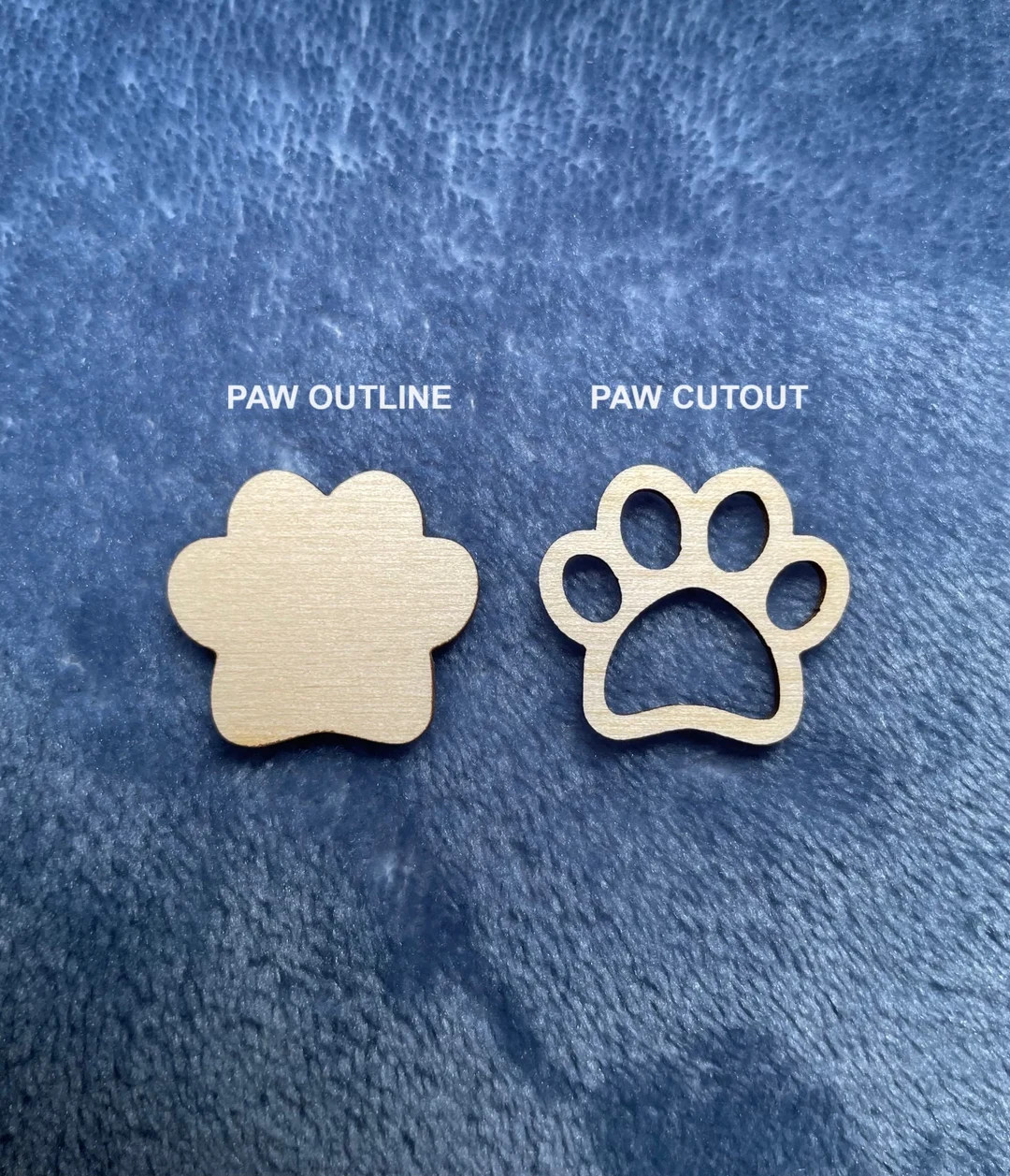 Paw Print Unfinished Wood Shape DIY - 1 to 6 Inches Available FREE SHIPPING (orders Over 35.00) -... | Etsy (US)