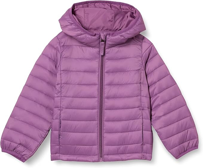 Amazon Essentials Girls and Toddlers' Lightweight Water-Resistant Packable Hooded Puffer Jacket | Amazon (US)