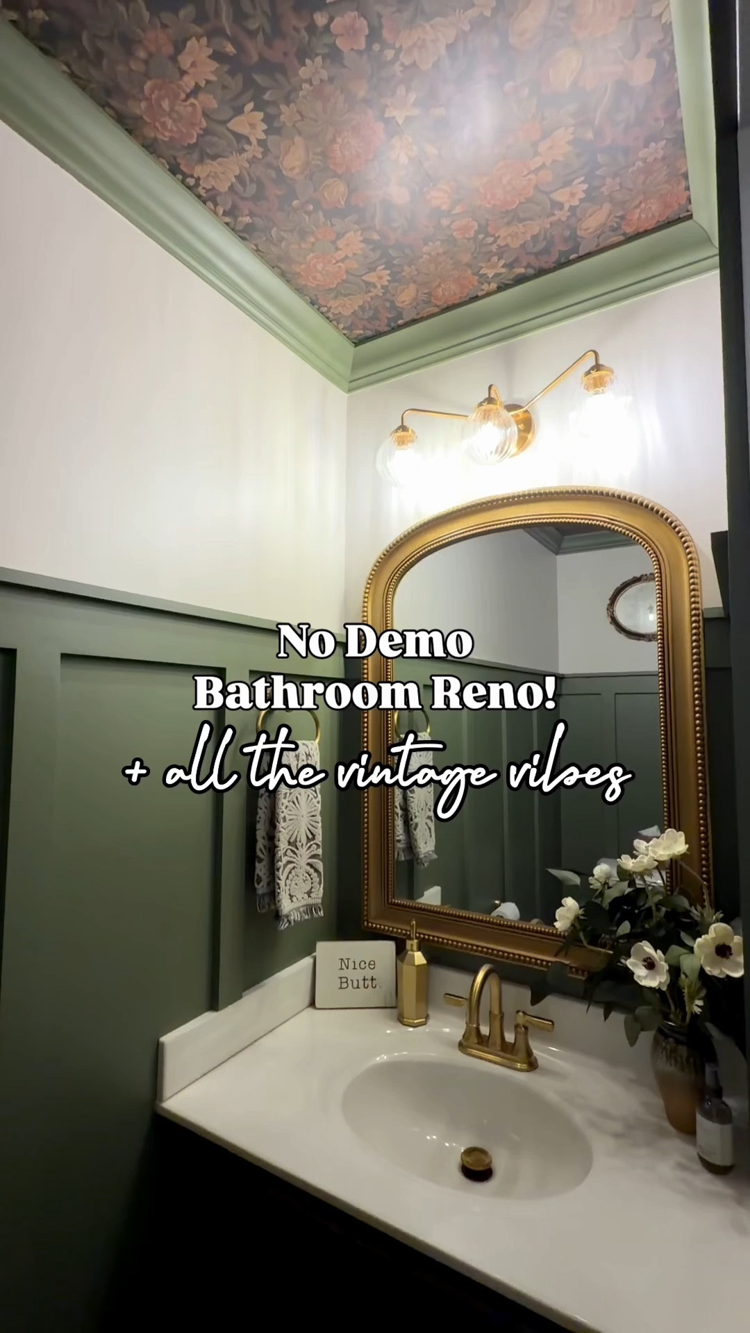 This bathroom DIY was such a fun one! I mean we wallpapered the ceiling…doesn’t get much more fun (or fight-worthy 🤣🤣)!

#LTKHome #LTKSaleAlert #LTKOver40