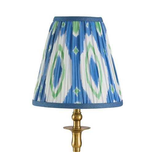 Lydia Ikat Pleated Buffet Shade | Ballard Designs, Inc.