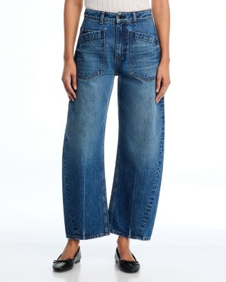 High Rise Twisted Barrel Jeans in Gunnison | Bloomingdale's (AU)