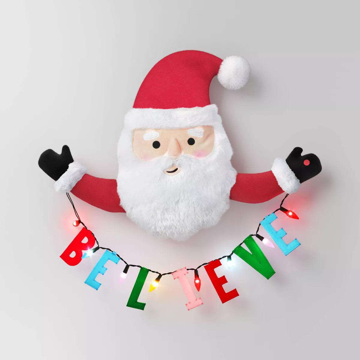 22" Battery Operated Animated Christmas Santa with 'Believe' Sign - Wondershop™ Red/White | Target