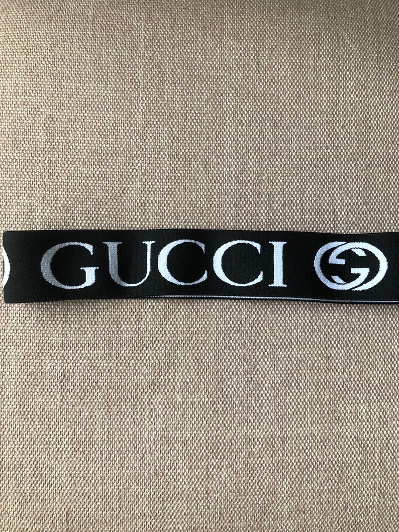 Black and White Designer Elastic GG Headband | Etsy (US)