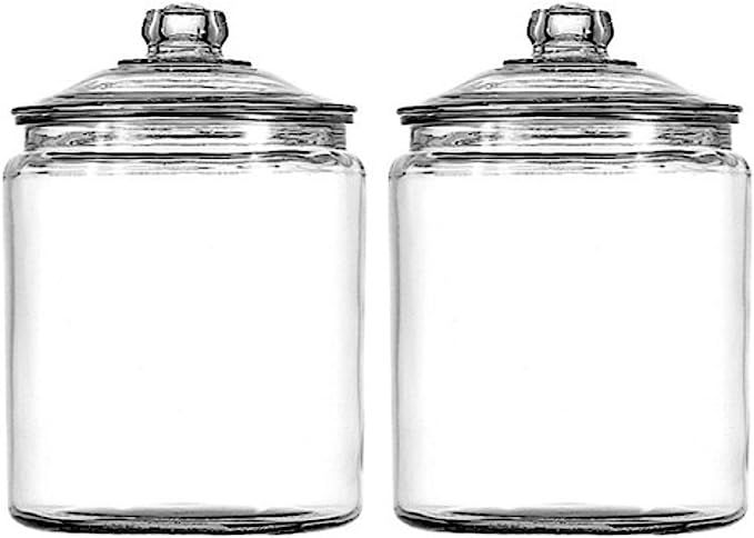 Anchor Hocking Heritage Hill 1 Gallon Glass Jar with Lid, Set of 2 | Amazon (US)