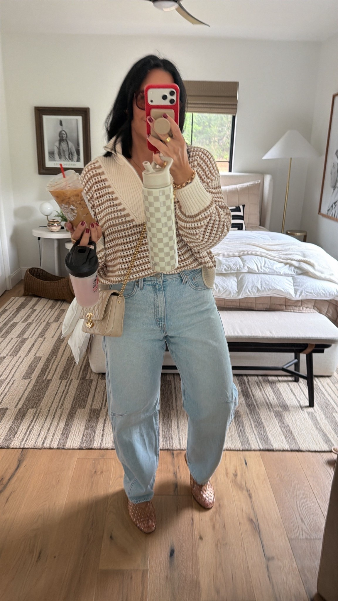 Top size medium, pants size 29 (I’m a curvy size 8), shoes fit tts (I’m a 9.5/10 and did a 10 in these). 

#LTKootd #LTKOver40 #LTKSaleAlert