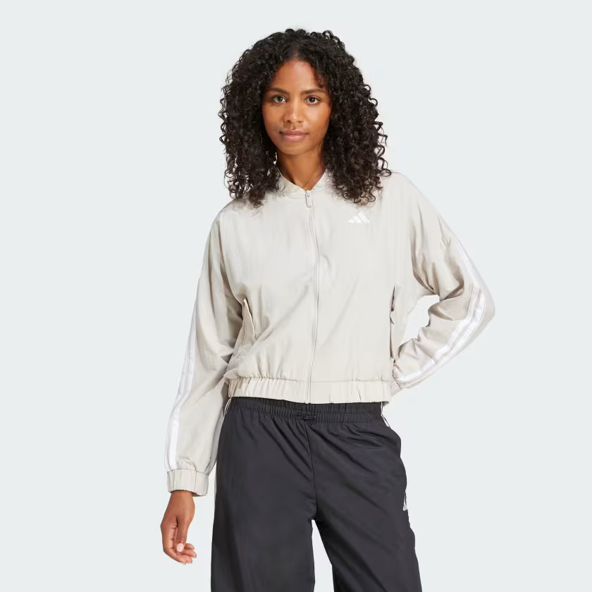 Essentials 3-Stripes Lifestyle Woven Bomber Jacket | adidas (US)