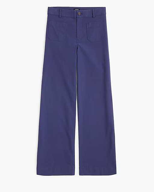 Lizzie high-rise patch-pocket wide-leg pant | J.Crew Factory