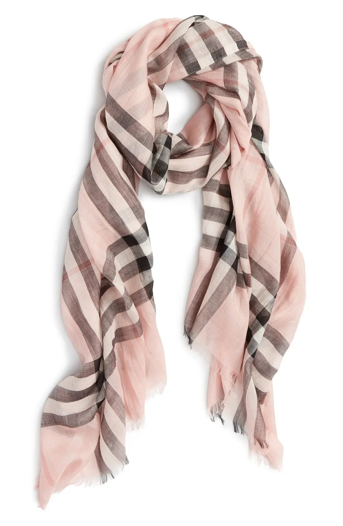 Giant Check Print Wool & Silk Scarf | Nordstrom