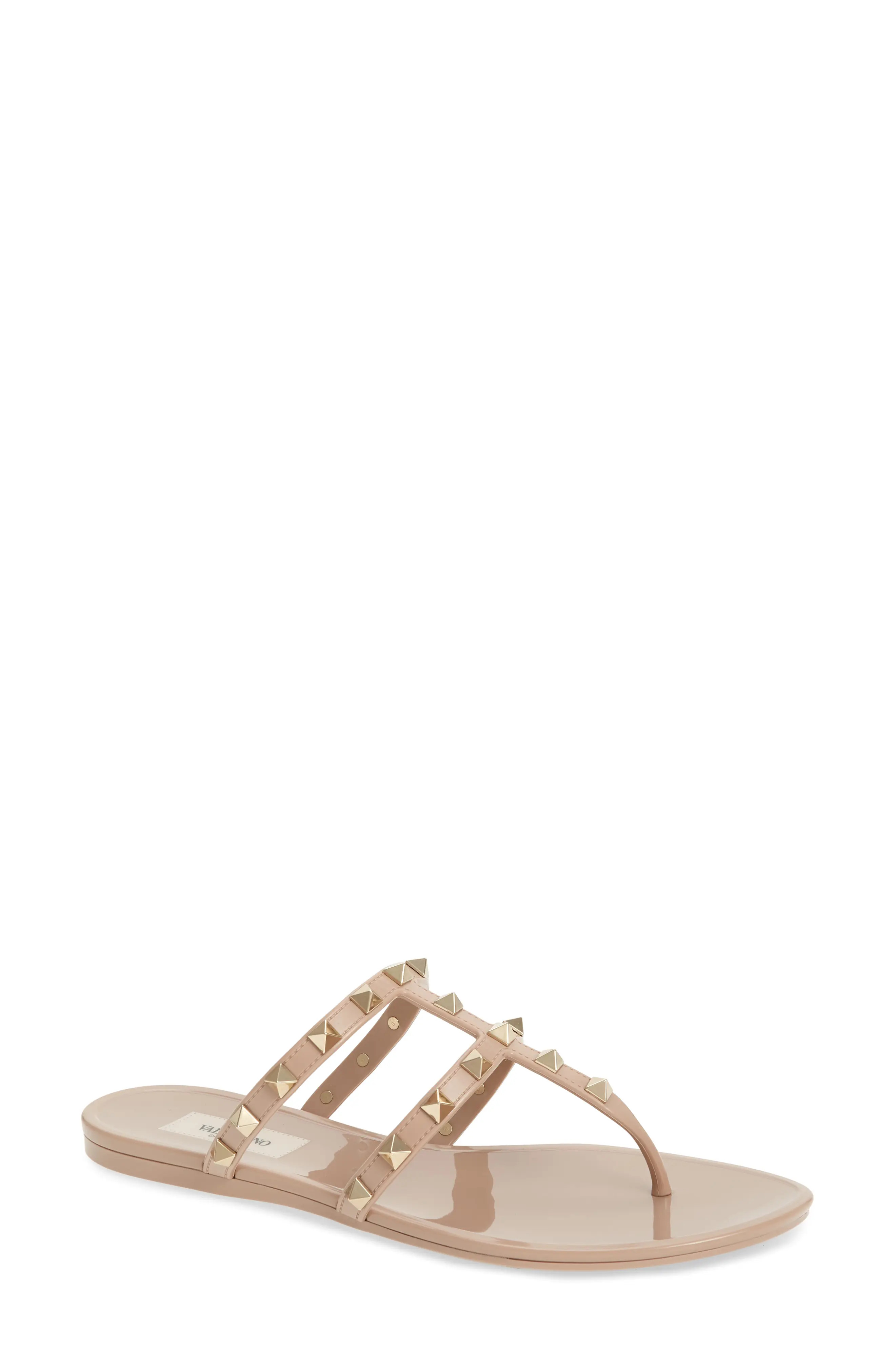 Women's Valentino Garavani Gladiator Sandal, Size 10US - Beige | Nordstrom