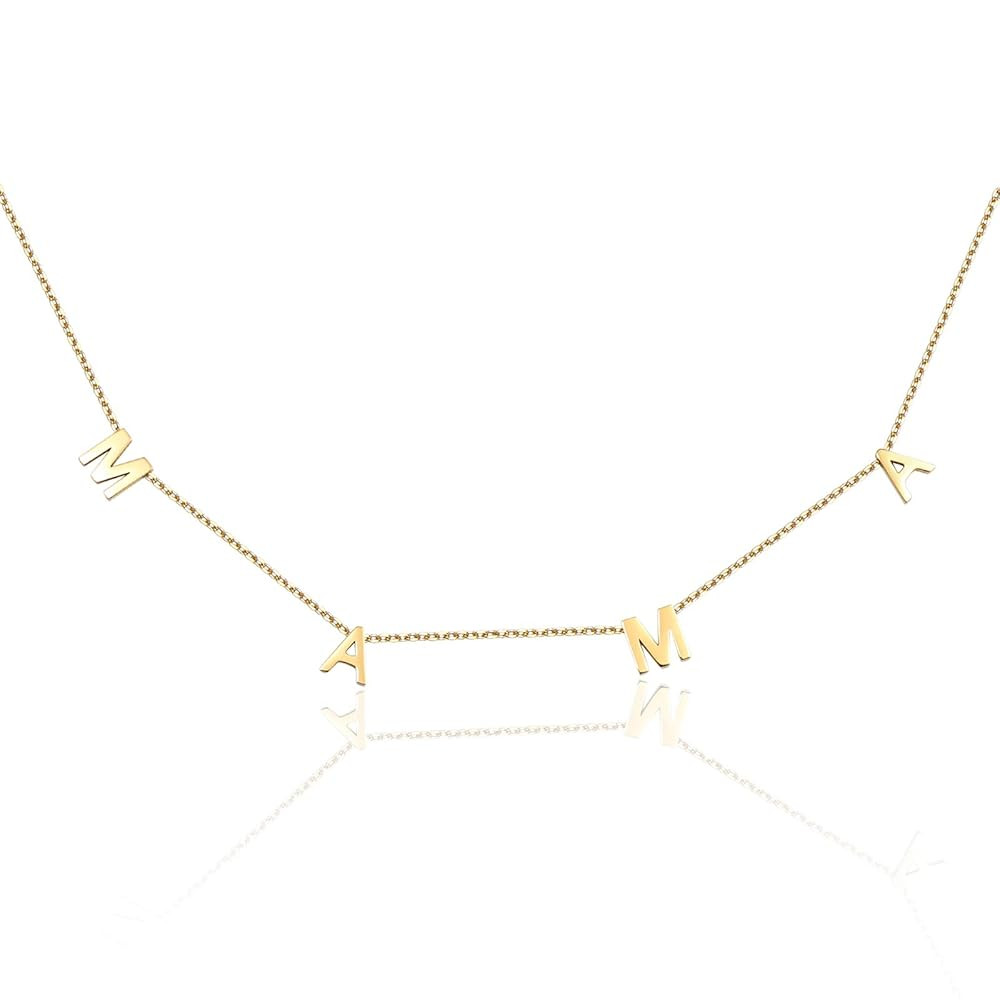 Mama Necklace for Women, 14K Gold Plated Dainty Mom Necklace Non Tarnish Jewelry for Mama, Mother... | Amazon (US)