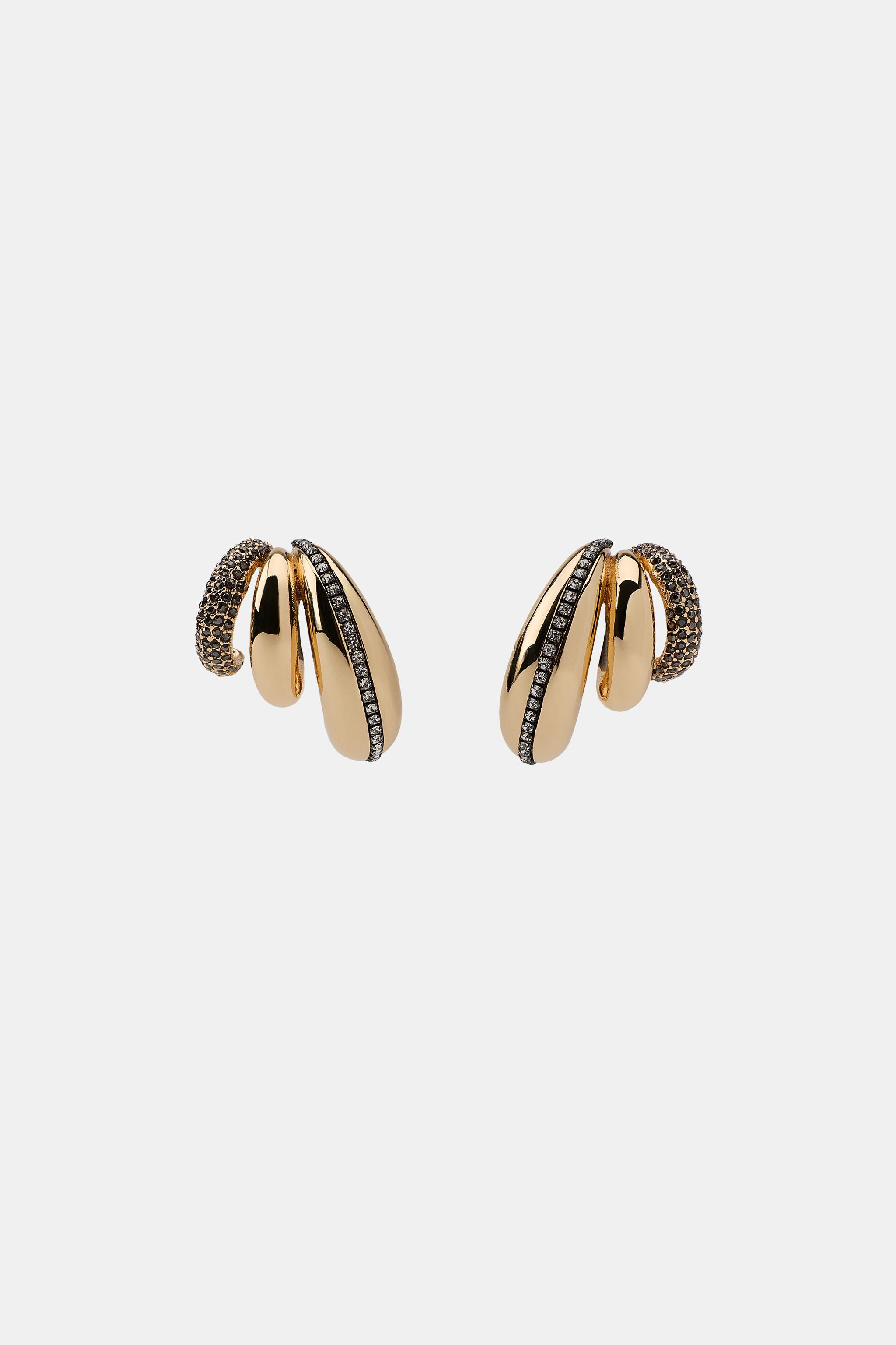 MAXI SPARKLY EAR CUFF EARRINGS | Zara US