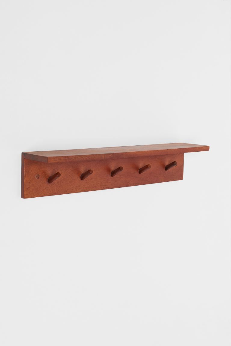 Wall-mounted Mango Wood Rack | H&M (US + CA)