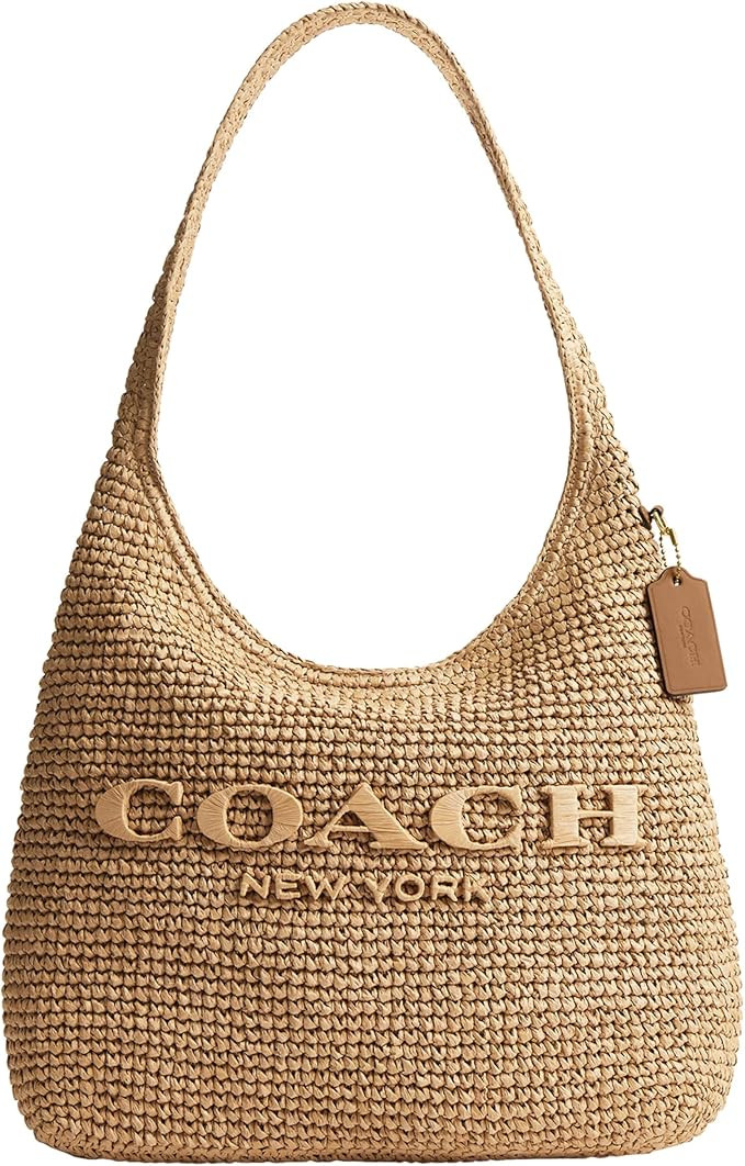COACH Brooklyn Shoulder Bag 34 in Straw | Amazon (US)