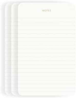 Elegant Desk Notepads for Professionals, Executive's Memo Pads, Minimalist, Gold Foiled, Lined La... | Amazon (US)