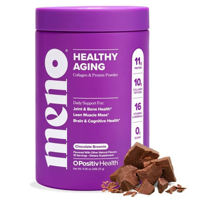 O Positiv MENO Healthy Aging Collagen & Protein Powder - Chocolate Brownie - 9.39oz | Target