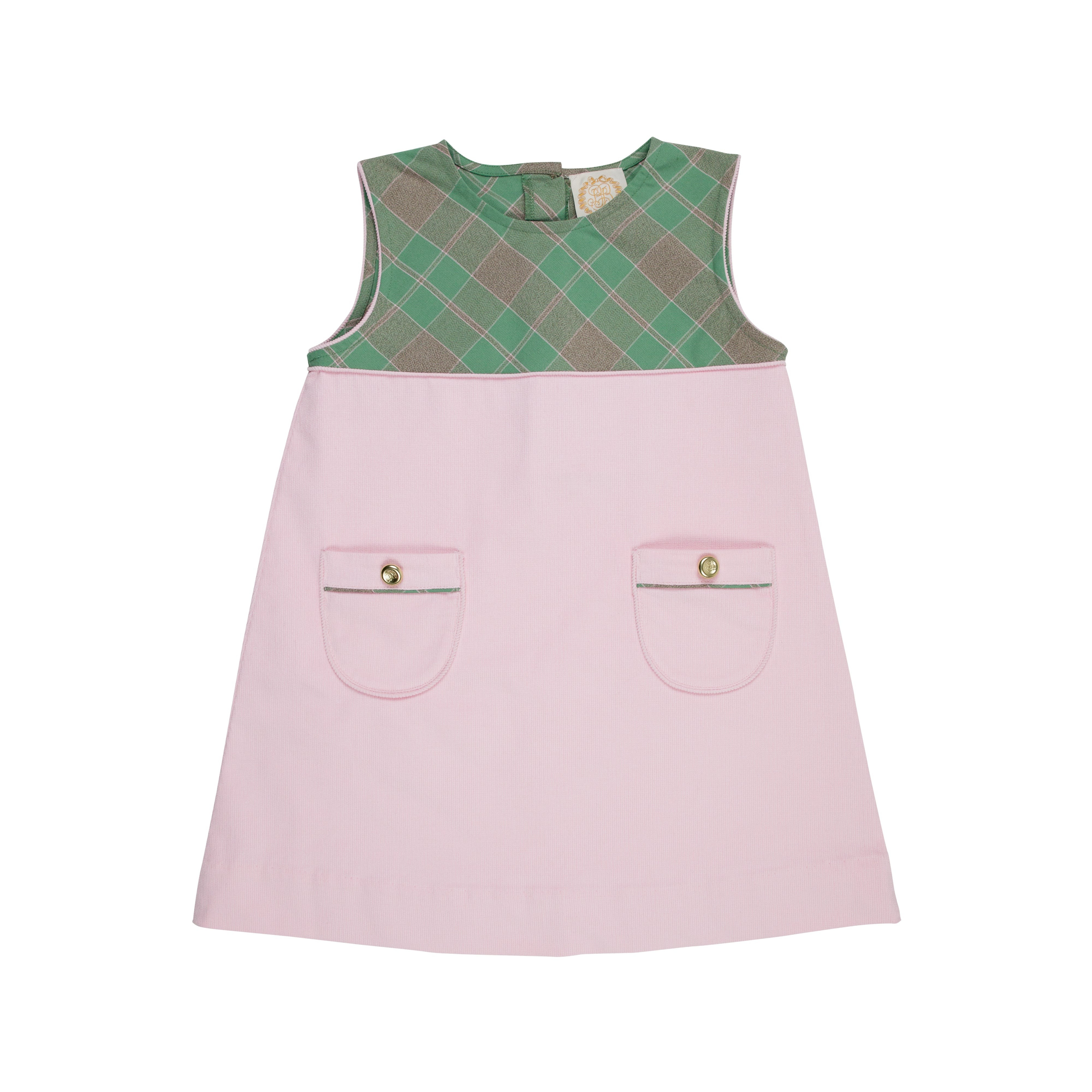 Jill Jumper (Corduroy) - Mirador Place Plaid with Palm Beach Pink | The Beaufort Bonnet Company