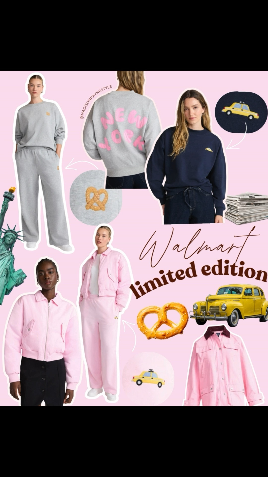 #walmartpartner Walmart just dropped the CUTEST limited edition New York themed fashion pieces! Hurry ✨🎀 they are going fast! 🗽🚕 @walmartfashion #walmartfashion 