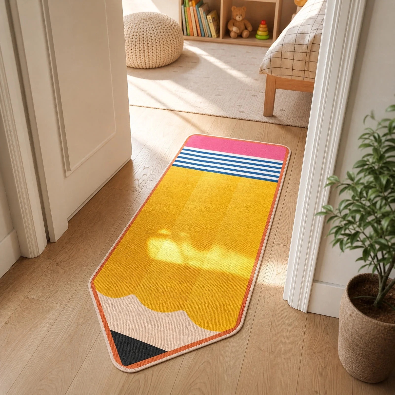 Miwamany Pencil Classroom Area Rug, Fun Cute School Season Doormat for Teachers, Soft Polyester N... | Walmart (US)