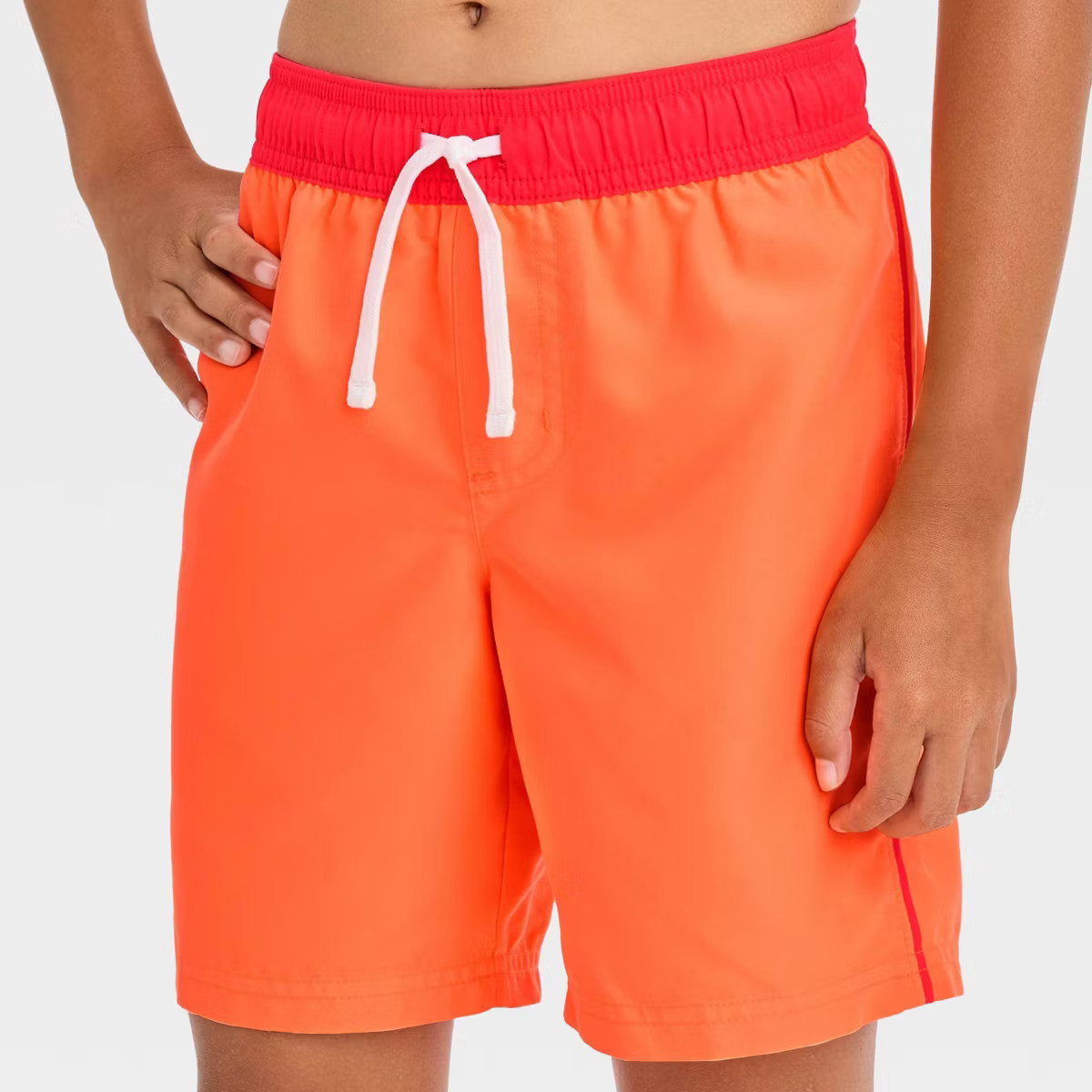 Boys' Solid Colorblock Swim Shorts - Cat & Jack™ | Target