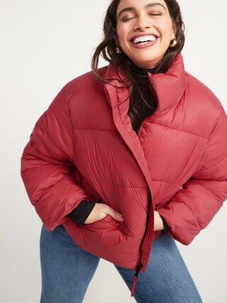 Water-Resistant Frost Free Short Puffer Jacket for Women | Old Navy (CA)