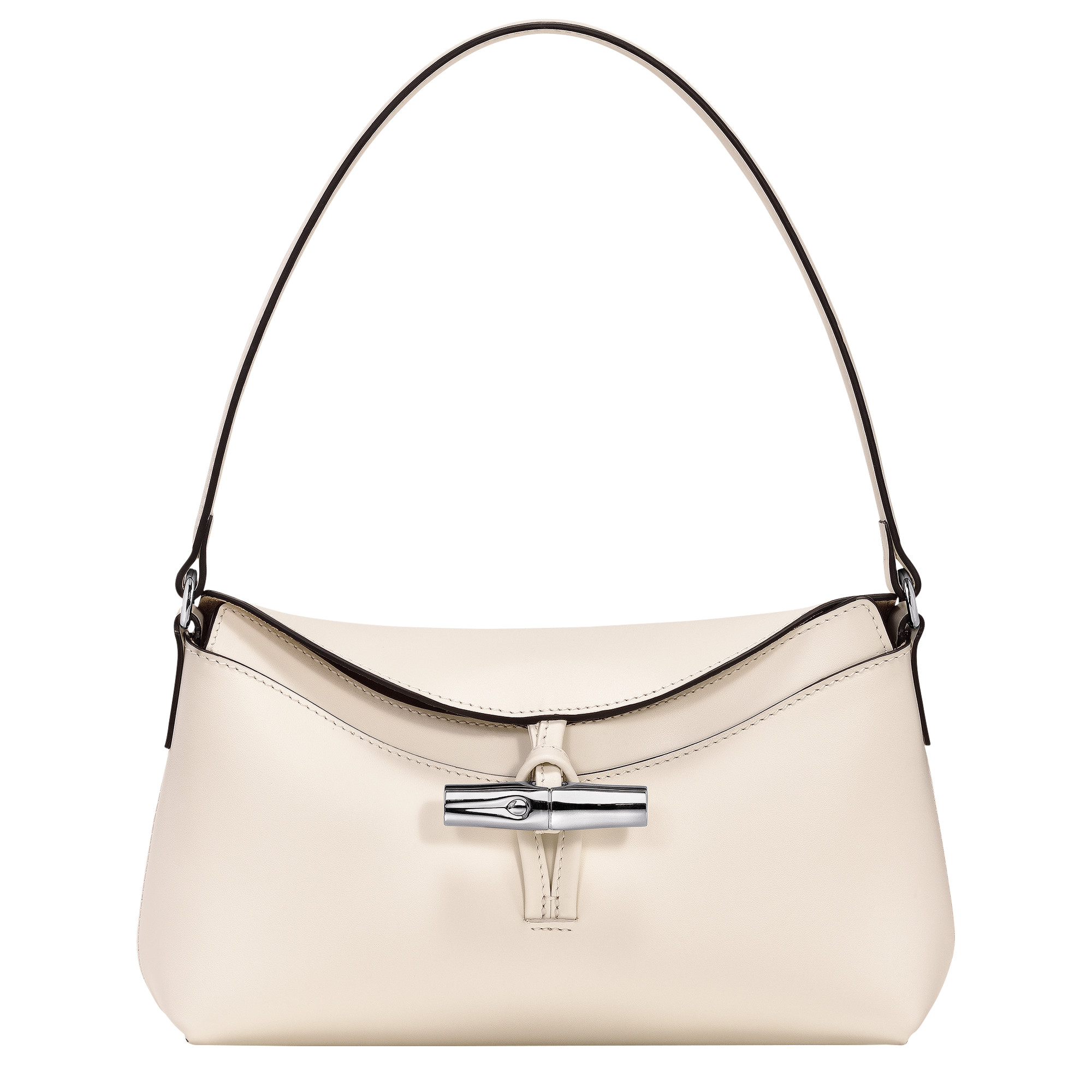 Le Roseau S Hobo bag Ecru - Leather | Longchamp US | Longchamp