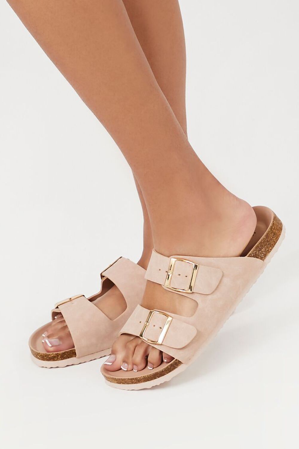 Faux Suede Dual Buckle Sandals | Forever 21 (US)
