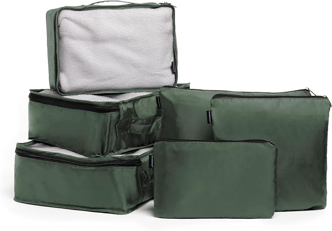 Brookstone Packing Cubes - 6 Piece Compression Packing Cubes for Travel Lightweight Space Saving ... | Amazon (US)