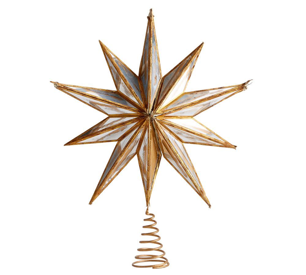 Mirrored Star Tree Topper | Pottery Barn (US)