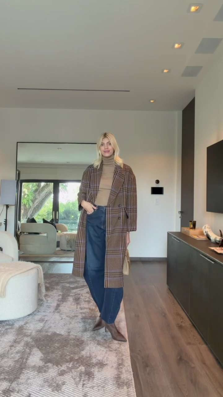 How gorgeous is this plaid coat?! 

 #LTKSeasonal #LTKStyleTip #LTKShoeCrush