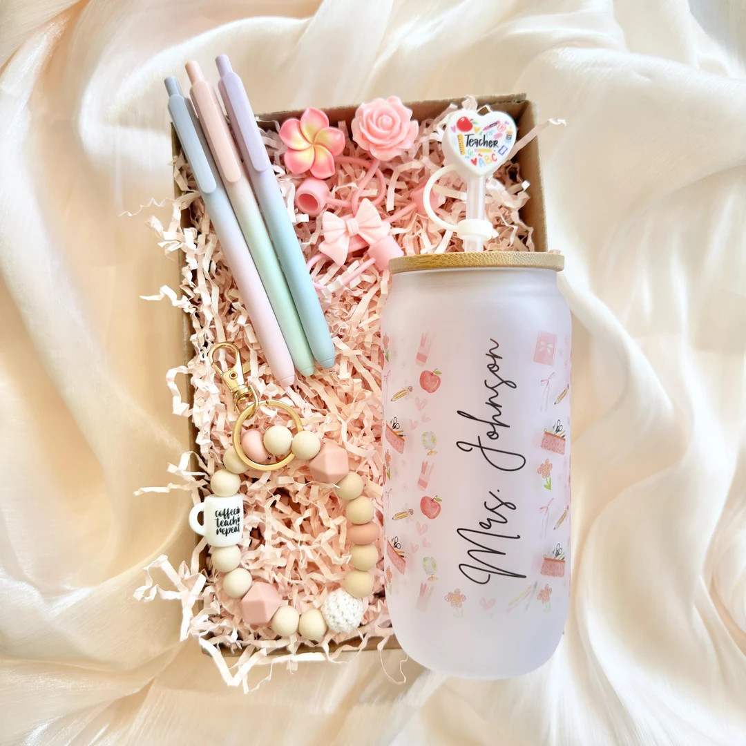 Personalized Teacher Appreciation Gift for New Teacher Birthday Gift for Bulk Teacher Gift Box Th... | Etsy (US)