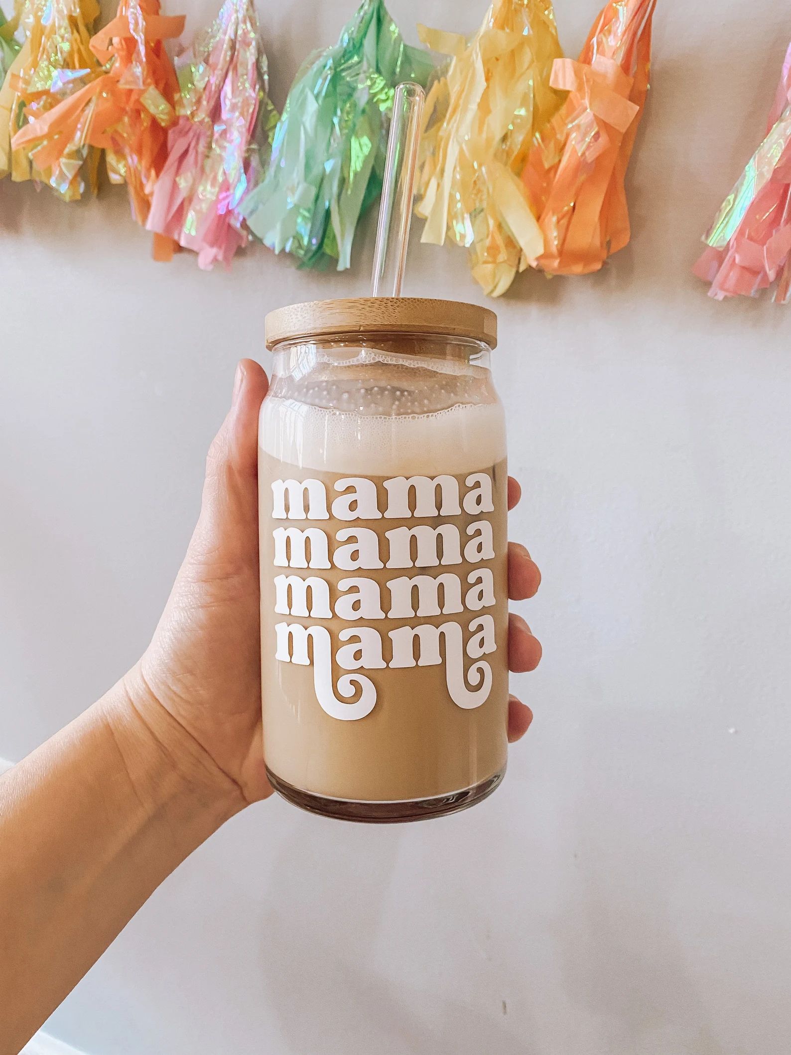 Retro Mama Beer Can Glass Cute Iced Coffee Glass Soda Can | Etsy | Etsy (US)