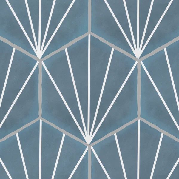 Palm hex Starburst 6" x 7" Porcelain Stone Look Wall & Floor Tile | Wayfair North America