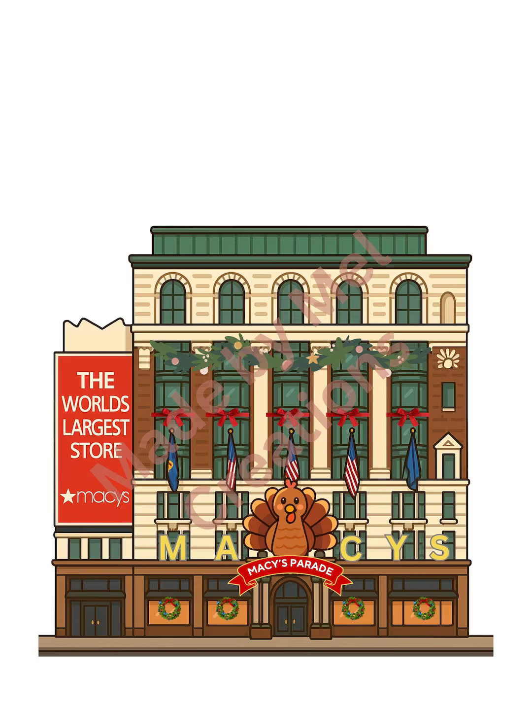 Macy’s Thanksgiving Day Parade Printable | DIY Parade Tablescape Decor | Instant Download | Hol... | Etsy (US)