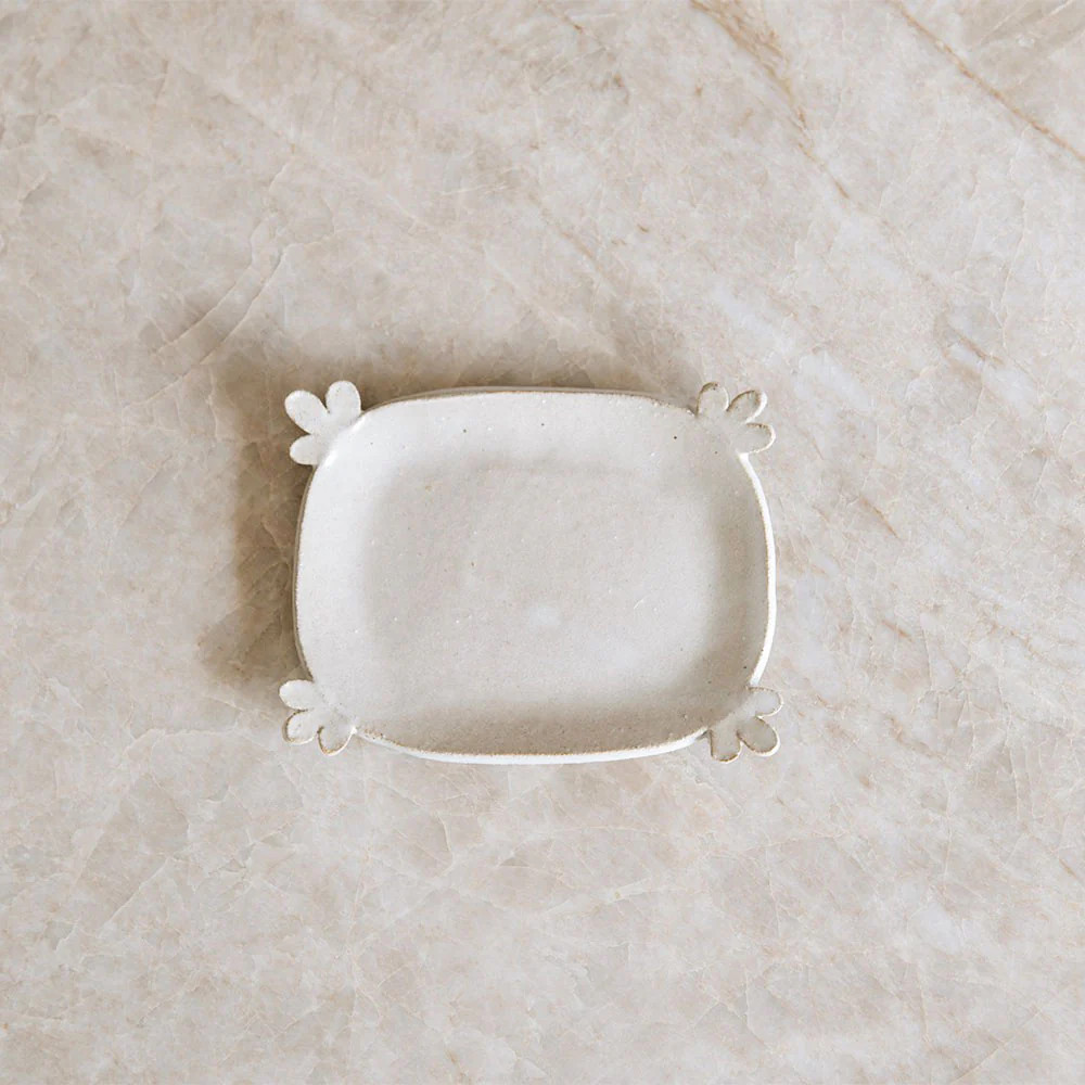 Petal Edge Ceramic Tray - Small | Roan Iris