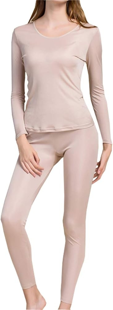 Grenasasilk Silk Long Underwear Mulberry-silk Thermal Underwear Sets Base Layer
        Womens, C... | Amazon (US)