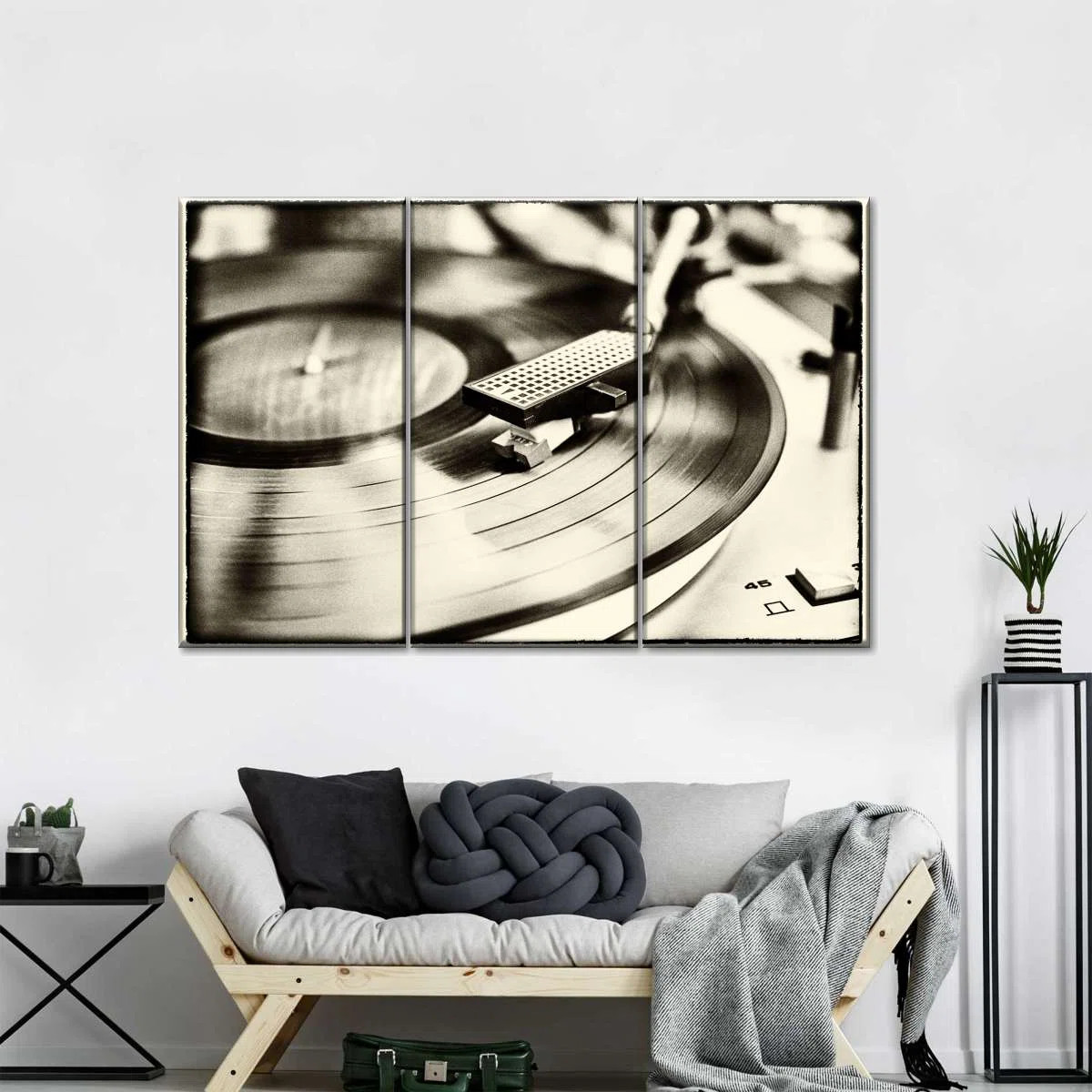 " Record Player Border " 3 - Pieces | Wayfair North America