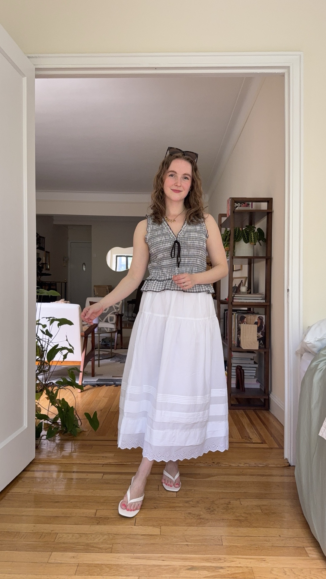 Neutral summer outfit. 50% off + free shipping. Xs petite top. Xs petite skirt

#LTKSaleAlert