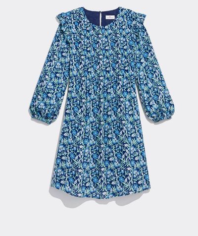 Winter Garden Pintuck Dress | vineyard vines