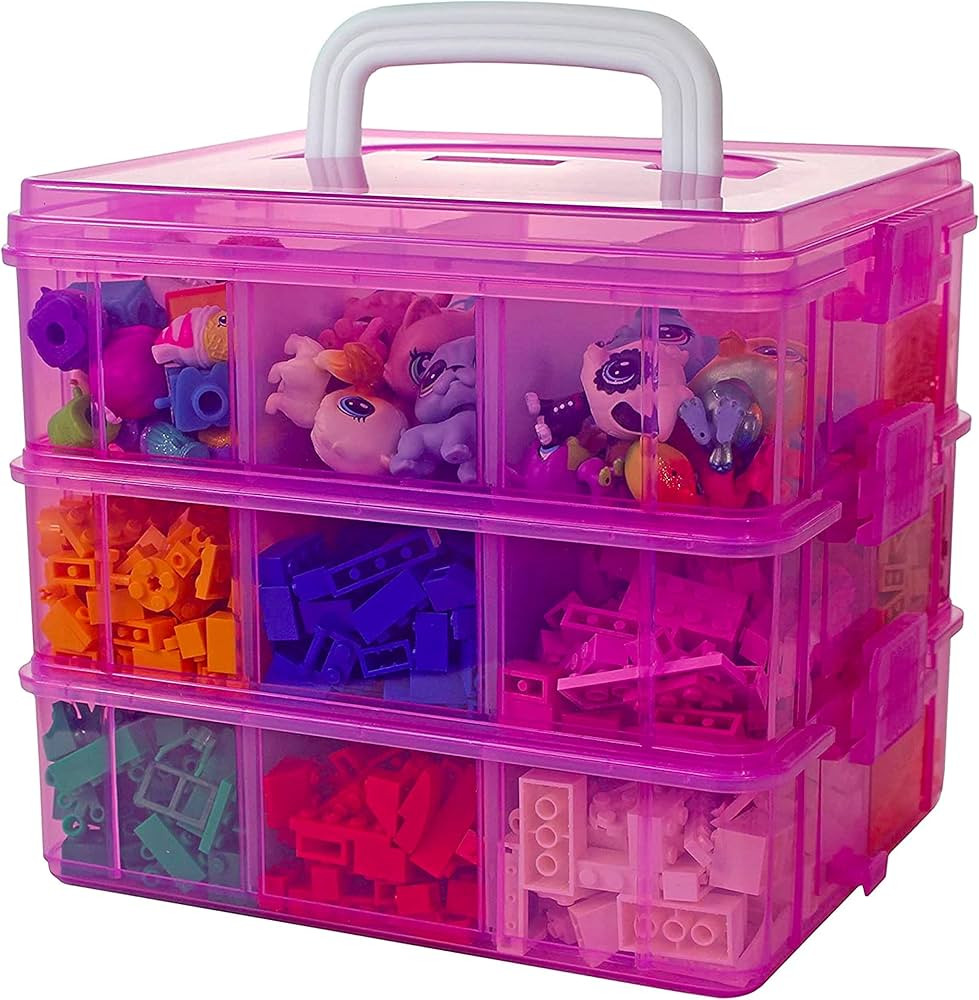 Bins & Things Stackable Toys Organizer Storage Case Compatible with LOL Surprise Dolls, LPS, Shop... | Amazon (US)