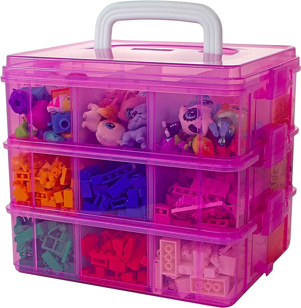Bins & Things Stackable Toys Organizer Storage Case Compatible with LOL Surprise Dolls, LPS, Shop... | Amazon (US)