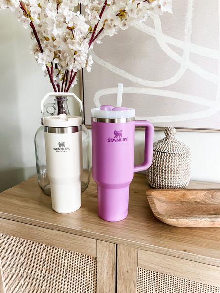 New Stanley Quencher in the prettiest Lilac hue, and the IceFlow flip straw tumbler in neutral white, great gift ideas! 

#LTKGiftGuide #LTKFindsUnder50