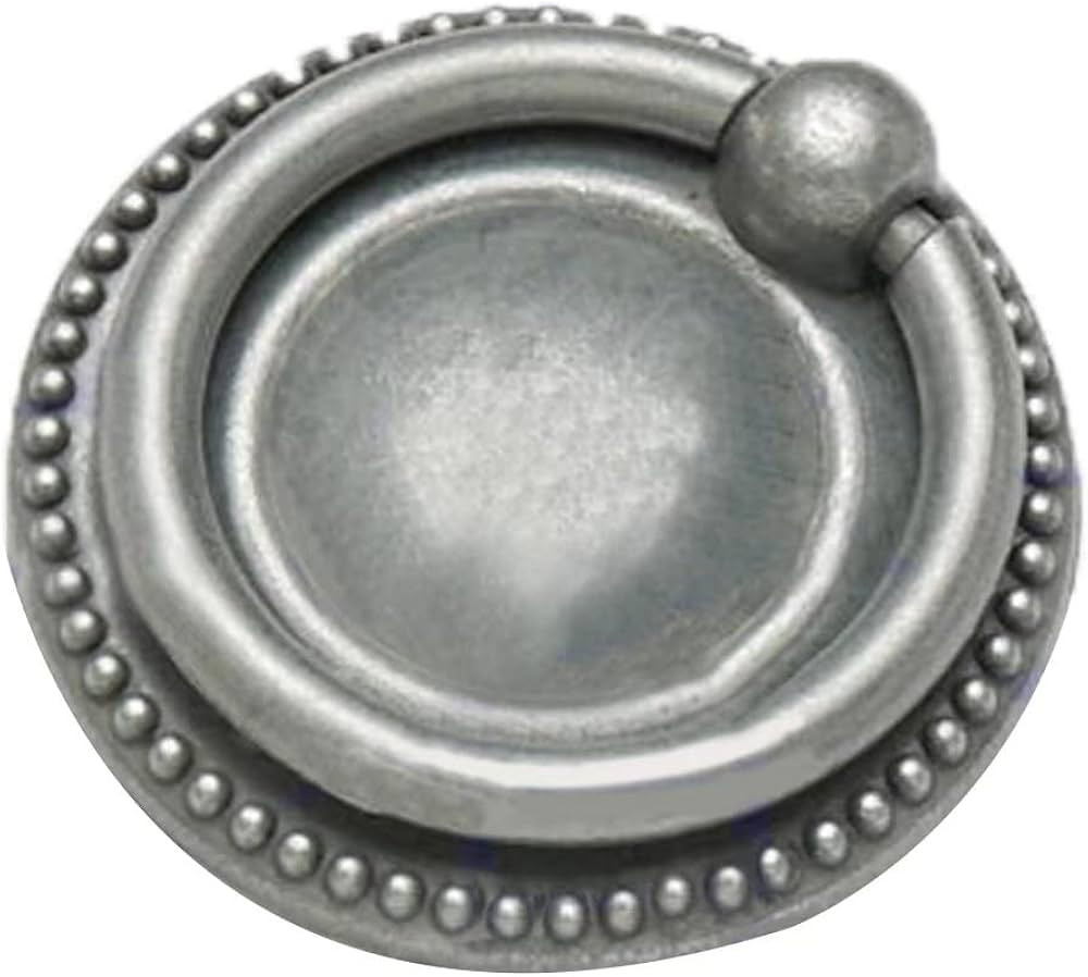 8 Pack 2" Antique Silver Ring pulls,Antique Ring Drawer pulls ,Gunmetal Ring Drawer pulls,Ring Ca... | Amazon (US)