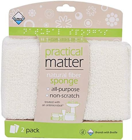 Practical Matter Kitchen Sponge, Organic Cotton Fiber All-Purpose Dish Sponges for Washing Dishes... | Amazon (US)