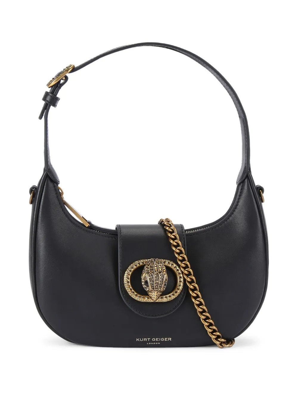Kurt Geiger London Small Chelsea Shoulder Bag | Black | FARFETCH UK | Farfetch Global
