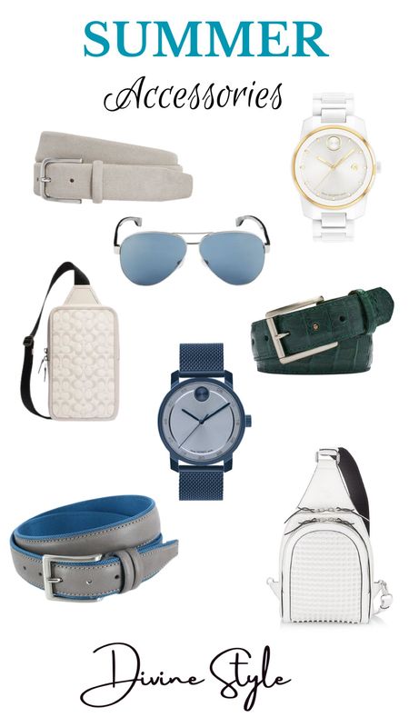 Accessorize in these men’s hottest finds for summer accessories. From man bags to belts, watches and more.

#LTKunder100 #LTKstyletip #LTKmens