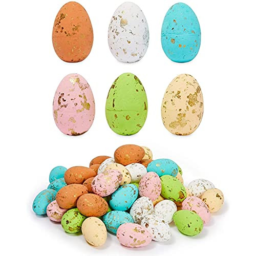 Juvale Foam Easter Eggs for Crafts and Easter Party Decorations, Home Decor (50 Pack) | Amazon (US)