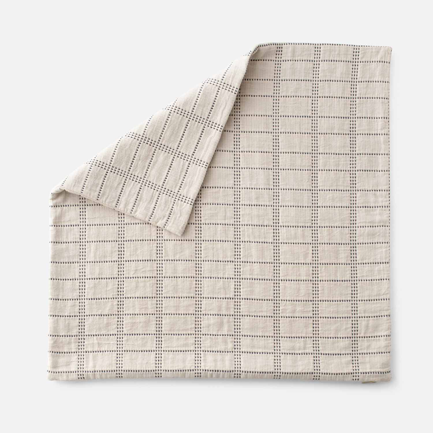 Grid Stitch Pillow in Natural | Cover Only by Schoolhouse | Schoolhouse