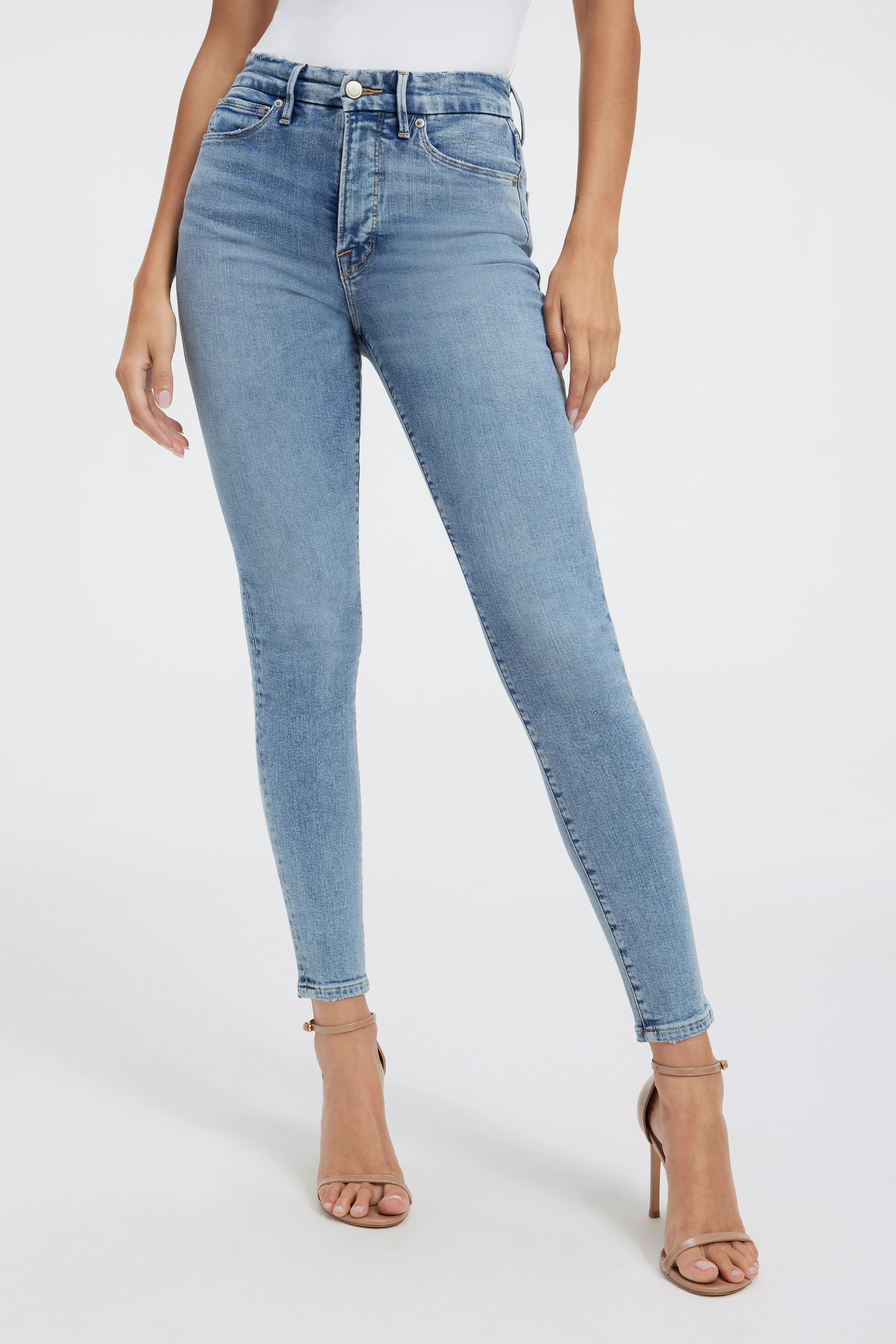 GOOD WAIST SKINNY JEANS | INDIGO325 | Good American