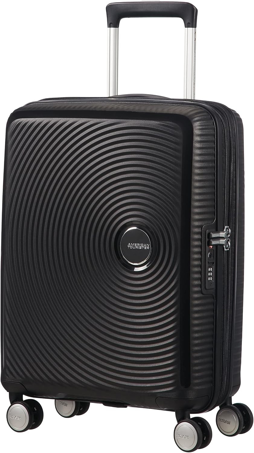 American Tourister Soundbox - Spinner 55/20 Tsa Exp, Expandable Maleta, S (55 cm - 41 L), Negro (... | Amazon (ES)
